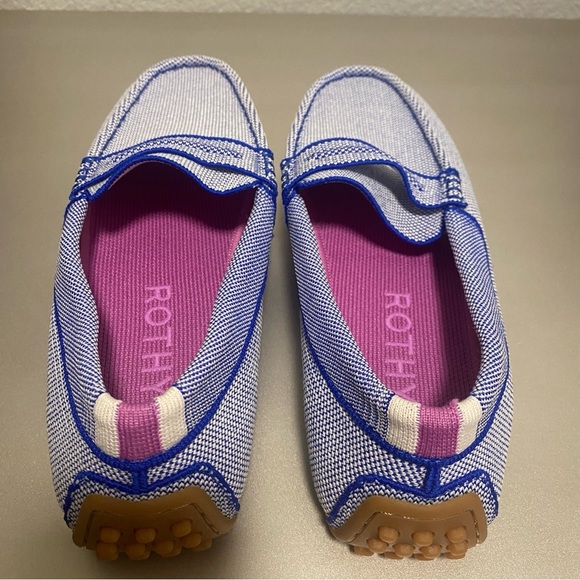 NWOB Rothy’s The Driver Knit Loafers in Original Blue- Size W8 - Picture 4 of 14
